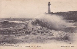 76217 01 91#0 - DIEPPE - LA JETEE UN JOUR DE TEMPÊTE - Dieppe