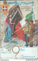 Ca209 Cartolina Militare  Ricordo Della Classe 1884 Www1 1 Guerra - Regimientos