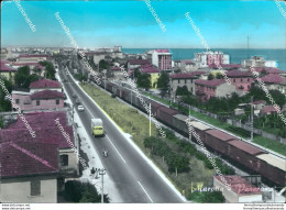 Bz413 Cartolina Marotta Panorama Stazione Treno Provincia Di Pesaro Marche - Pesaro