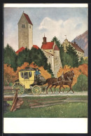 Künstler-AK G. Hirth`s Verlag, Serie: XXIV, 3., Rachenzell Im Allgäu Mit Postkutsche  - Sonstige & Ohne Zuordnung