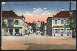 AK Rastatt, Marktplatz Mit Schlossstrasse  - Rastatt