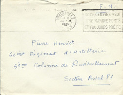 1L4 --- 33 BORDEAUX Pour SP 81 Notre Empire Veut Une Marine Forte Et Toujours Prête FM - Mechanical Postmarks (Advertisement)