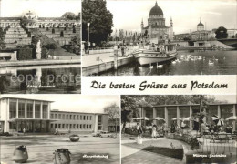 72098998 Potsdam Schloss Sanssouci Ausflugsdampfer Schwaene Mitropa Gaststaette  - Potsdam