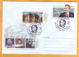 2021 2016 Moldova Moldavie Special Postmark „Ecaterina Cazimirova (1921-2012) – Theater And Film Actress.” - Moldavie