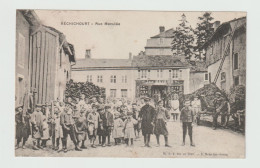 CPA - 57 - RECHICOURT-le-CHATEAU - Rue Maculée - Commerce Maison Jean MAYEUR - Belle Animation Voy 1919 - Rechicourt Le Chateau