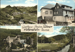 72098775 Hohenstein Untertaunus Panorama Gasthaus Pension Roemer Burgruine Parti - Otros & Sin Clasificación