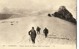 74056 01 27#0 - CHAMONIX - DEPART DEPUIS LA CABANE VALLOT AU SOMMET - Chamonix-Mont-Blanc
