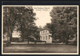 AK Bad Feldberg I. Mecklb., Sanatorium, Parkpartie  - Feldberg