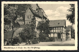 AK Marburg A. Lahn, Treppenaufgang Am Gasthaus  - Marburg