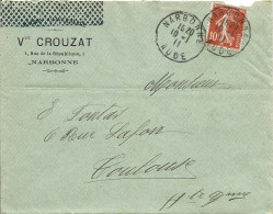 68 --- Lettre 11 NARBONNE Vve Crouzat - 1900 – 1949