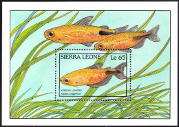 SIERRA LEONE 1988 FISH S/S** - Peces