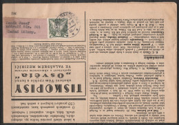 Journal "Semafor" Affr. 5k Càpt LISANY U RAKOVNIKA/1936 Pour LUZNA LISANY - Lettres & Documents