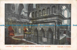 R137200 London. Westminster Abbey With Coronation Chairs. F. F - Andere & Zonder Classificatie