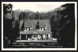 Foto-AK Mill Creek, CA, Hotel St. Bernard Lodge With Gas Station  - Autres & Non Classés