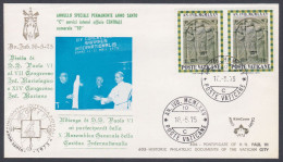 Vatican 1975 Private Cover Pope Paul VI, International Charity, General Assembly Christian Christianity, Catholic Church - Storia Postale