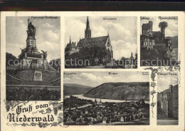 72098122 Niederwald Hessen Nationaldenkmal Bingen Maeuse Turm  Niederwald Hessen - Kirchhain