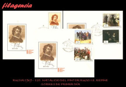 RUSIA SPD-FDC. 1969-37 125 NATALICIO DEL PINTOR RUSO ILYA E. REPIN - FDC