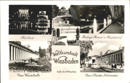 72097957 Wiesbaden Reisinger Brunnen Hauptbahnhof Kurhaus Theater- Kolonnaden Wi - Wiesbaden