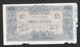 BILLET FRANCE 1000 FRANCS BLEU ET ROSE 1926 B - 1 000 F 1889-1926 ''Bleu Et Rose''