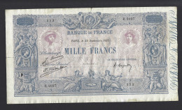 BILLET FRANCE 1000 FRANCS BLEU ET ROSE 1925 - 1 000 F 1889-1926 ''Bleu Et Rose''