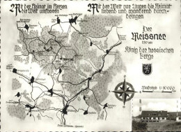 72097808 Meissner Landkarte Berggasthaus Hoher Meissner  Meissner - Sonstige & Ohne Zuordnung