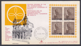 Vatican 1968 Private Cover Pope Paul VI, International Eucharistic Congress, Bogota, Colombia, Christian, Christianity - Briefe U. Dokumente