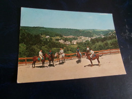 BELLE CARTE..."PANORAMA VU DU MOULIN DE LA FALIZE"CHEVAUX EN BALADE - Bouillon