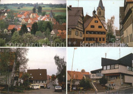 72097384 Gechingen Ortsblick Strassenpartien Kirche Gechinger Bank - Sonstige & Ohne Zuordnung