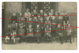 Orig. Foto AK Um 1927 Süße Mädchen & Jungs, Schüler Schule, Sweet Little Schoolgirls & Schoolboys Together - Anonieme Personen