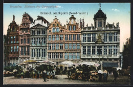 AK Brüssel / Bruxelles, Am Marktplatz  - Markets