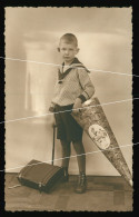 Orig. Foto AK 1930er Jahre, Portrait Süßer Junge Schulanfang, Sweet Little Boy, First Day At School, Schoolboy - Anonymous Persons