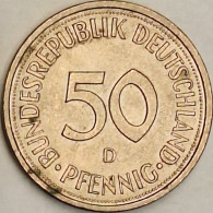 Germany Federal Republic - 50 Pfennig 1979 D, KM# 109.2 (#4740) - 50 Pfennig