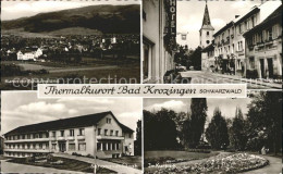 72097182 Bad Krozingen Ortsblick Mit Schauinsland Hauptstr Sanatorium Siloah Kur - Bad Krozingen
