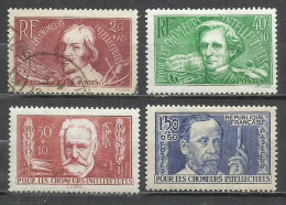 Q506V-SERIE COMPLETA FRANCIA 1936 Nº 330/333 CELEBRIDADES 33,00€ FOTOS REALES - Nuevos