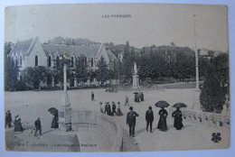 FRANCE - HAUTES PYRENEES - LOURDES - La Montée De La Basilique - 1913 - Lourdes
