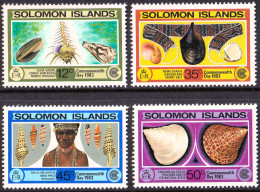 SOLOMON ISLS. 1983 COMMONWEALTH DAY, SEASHELLS** - Coneshells