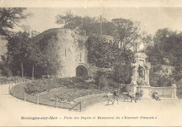 Boulogne Sur Mer - Porte Des Degrés Et Monument Du Souvenir Français -B.F - Boulogne Sur Mer