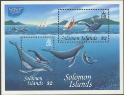 SOLOMON ISLS. 1997 PACIFIC EXPO S/S, WHALES** - Balene