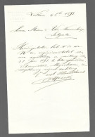 Lokeren Notaris Blankaert Brief 1863 Stevens & Van Nieuwenhuize Zelzate Htje - Altri & Non Classificati