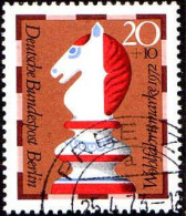 Berlin Poste Obl Yv:400/403 Bienfaisance Pièces D'échec (TB Cachet Rond) - Usati