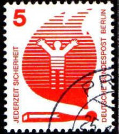 Berlin Poste Obl Yv:378/380 Prévention Des Accidents (TB Cachet Rond) - Used Stamps