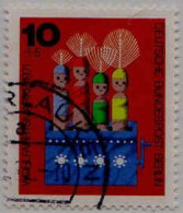 Berlin Poste Obl Yv:374/377 Bienfaisance Jouets En Bois - Used Stamps