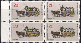 Berlin Poste N** Yv:411/413 Moyens De Transport à Berlin Bloc De 4 - Unused Stamps