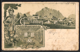 Lithographie Waldburg, Waldburg Mit Rittersaal  - Sonstige & Ohne Zuordnung