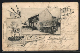 Passepartout-AK Dornheim, Gasthaus Zur Deutschen Eiche, Drei Monarchenstein Von 1819  - Sonstige & Ohne Zuordnung