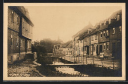 AK Worbis, Untertor, Strassenpartie Mit Brücken Und Blick Zur Kirche  - Worbis