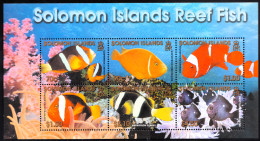 SOLOMON ISLS. 2001 REEF FISH S/S OF 6** - Peces