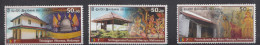 SRI LANKA, 2023, Vesak Festival, Set 3 V, Architecture, Wall Paintings,  MNH, (**) - Sri Lanka (Ceylon) (1948-...)