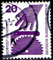 Berlin Poste Obl Yv:394 Mi:404A Jederzeit Sicherheit Scie Circulaire (TB Cachet Rond) - Used Stamps