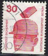 Berlin Poste Obl Yv:389b Mi:406C Jederzeit Sicherheit Accidents De Chantier (Beau Cachet Rond) - Usados